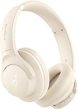 Soundcore by Anker Q20i Hybrid Active Noise Cancelling Headphones, Wireless Over-Ear Bluetooth, 40H Long ANC Playtime, Hi-Res Audio, Big Bass, Customize via an App, Transparency Mode (White)