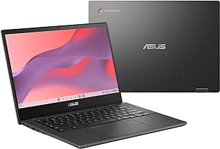 ASUS Chromebook CM14 Laptop, 14" HD Anti-Glare Display (1366x768), MediaTek Kompanio 520, 4GB RAM, 64GB eMMC, ChromeOS, Gray, CM1402CM2A-DS44, Gravity Grey