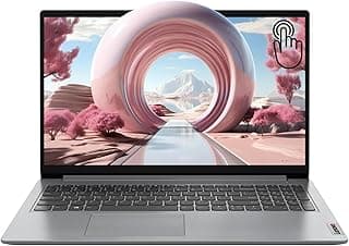 Lenovo 2024 IdeaPad 1 Gen 7 Laptop, 15.6" FHD Touchscreen, Intel Core i3-1215U, 16GB RAM, 1TB SSD, SD Card Reader, HDMI, Webcam, Wi-Fi 6, Windows 11 Home, Grey