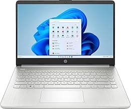 14" HD (1366 x 768) Display Laptop, Intel Celeron N4120, 1.1GHz, 4GB Memory, 128GB eMMC, Windows 11 Home in S Mode, One Year Office 365 Included, Natural Silver, 14-dq0760dx