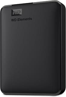 WD 6TB Elements Portable External Hard Drive for Windows, USB 3.2 Gen 1/USB 3.0 for PC & Mac, Plug and Play Ready - WDBHJS0060BBK-WESN