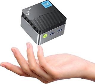 GMKtec Mini PC N97 Preinstalled Windows 11 Pro, G5 Micro Desktop Computer, 12th Gen Intel Alder Lake N97 (up to 3.60GHz) 12GB DDR5 256GB Hard Drive for Business, School, Office