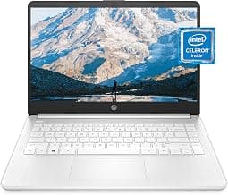 14 Laptop, Intel Celeron N4020, 4 GB RAM, 64 GB Storage, 14-inch Micro-edge HD Display, Windows 11 Home, Thin & Portable, 4K Graphics, One Year of Microsoft 365 (14-dq0040nr, Snowflake White)
