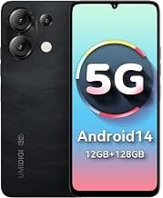 UMIDIGI G9 5G Unlocked Phone, Android 14 Cell Phone, 5G Dual SIM, 12(6+6) GB +128GB/1TB TF Expand, 6.75" HD+ 90Hz Display, 50MP Camera, AI Face & Fingerprint Unlock, 5000mAh Android Phone Black
